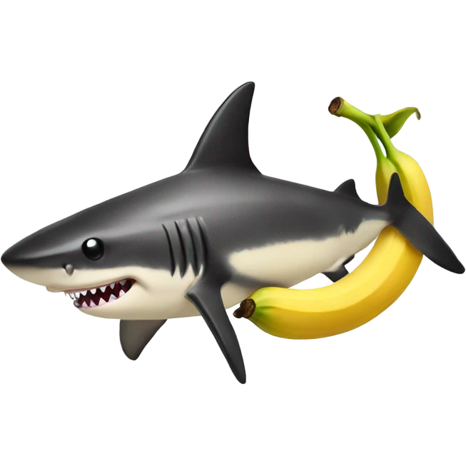 banana shark emoji
