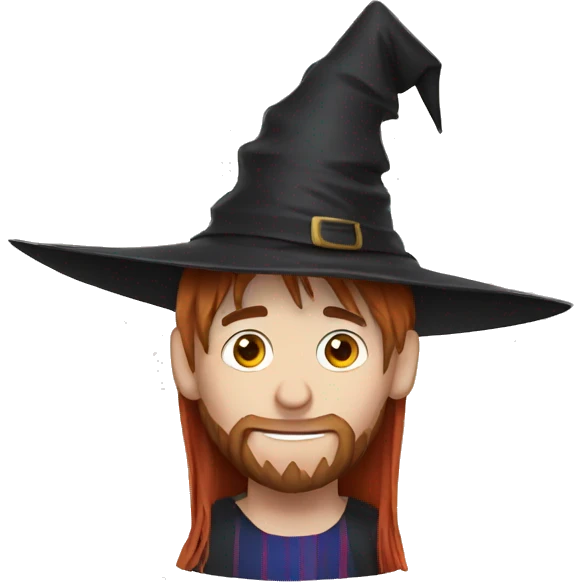 Messi wearing witch hat emoji
