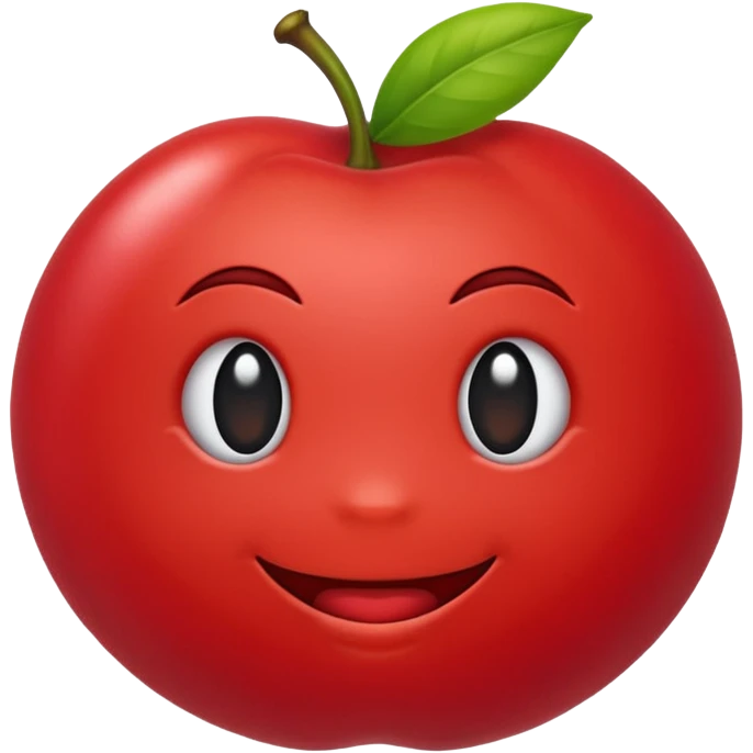 Eu quero um emoji de acerola, SEM CARINHA, NÃO COLOCA ROSTO NO EMOJI emoji