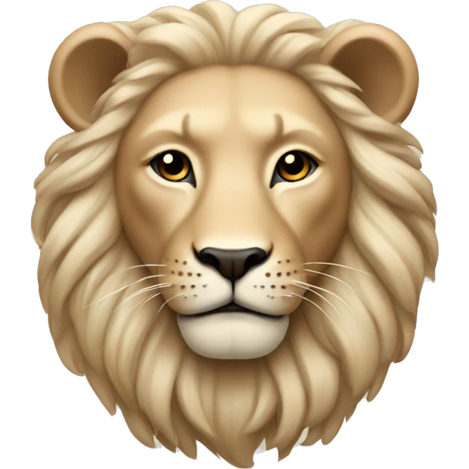 Beige Leo zodiac sign emoji