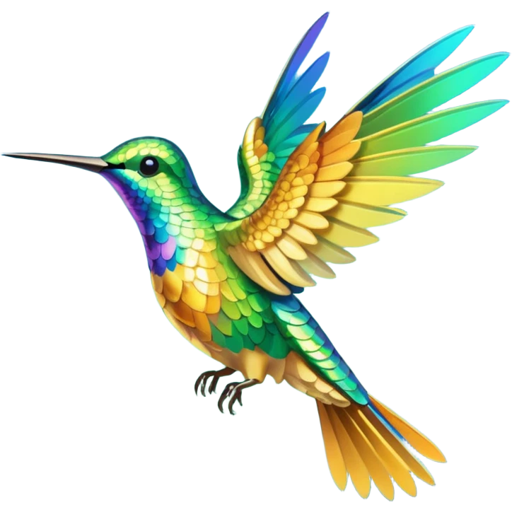 Colibri dorado emoji