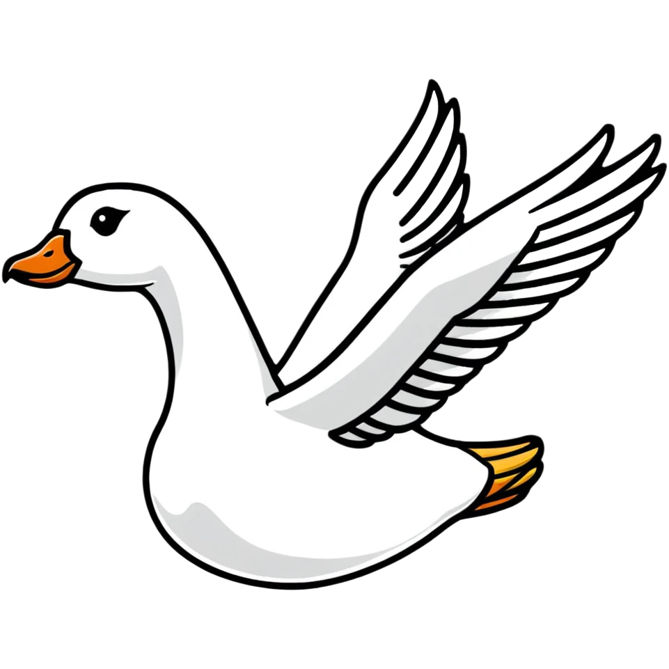 flying goose emoji