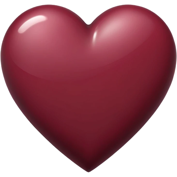 maroon heart emoji