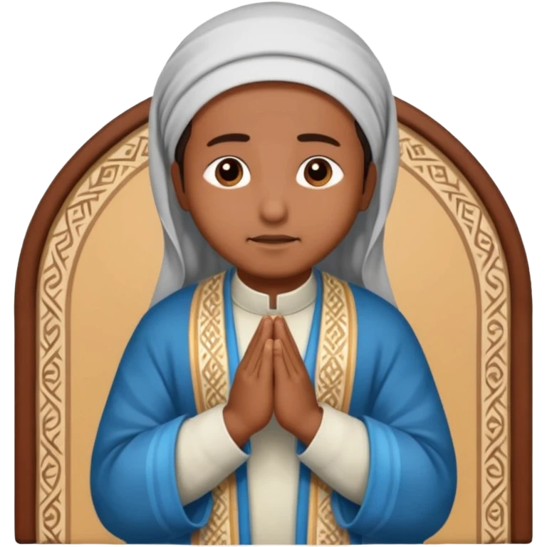Buatkan emoticon siap pakai. Seseorang sedang sholat. emoji