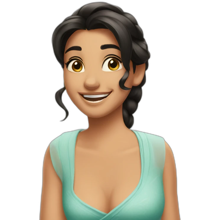 Jasmine Disney happy smile emoji