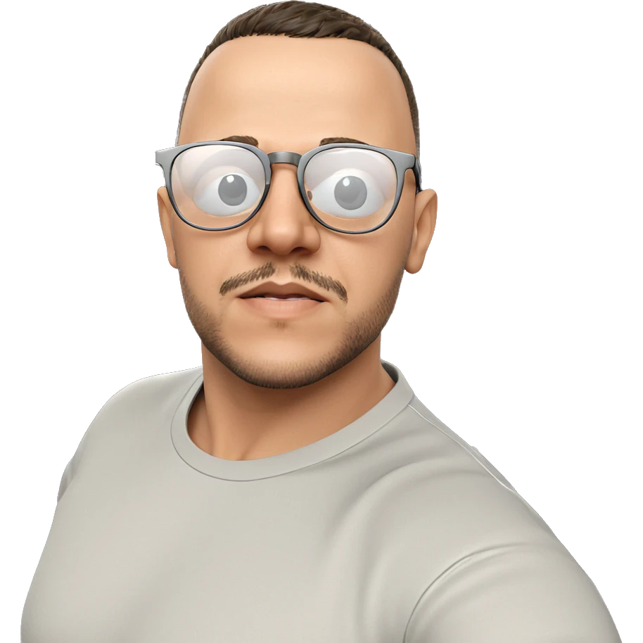 casual male portrait indoors emoji