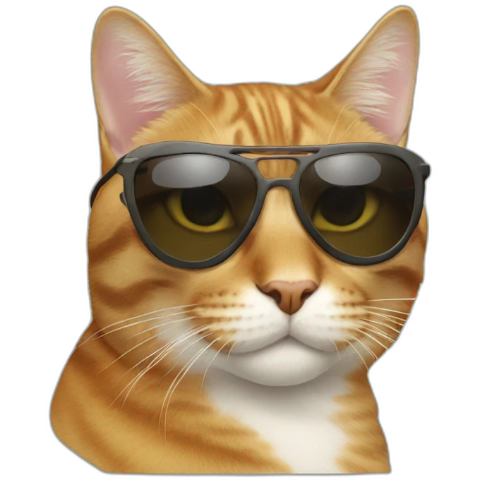 Cat with sunglasses emoji