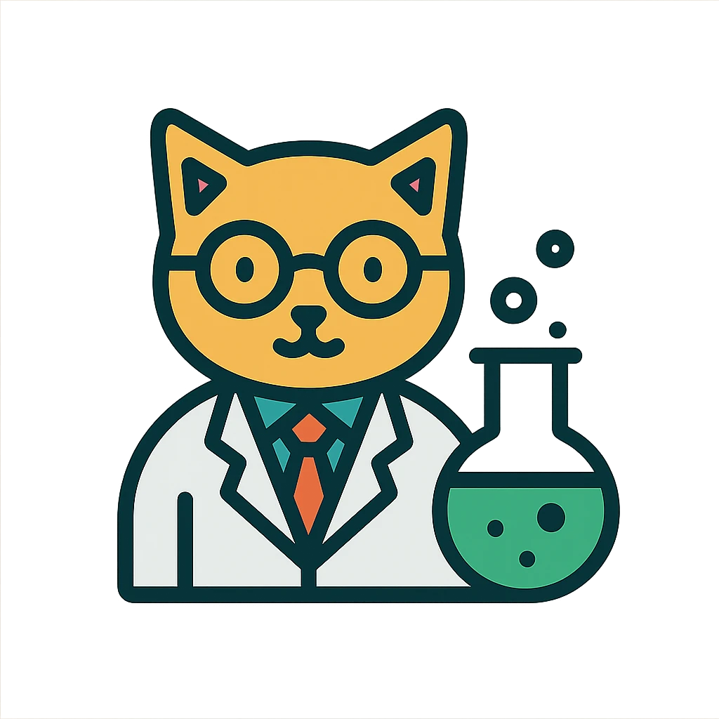 cat scientist emoji