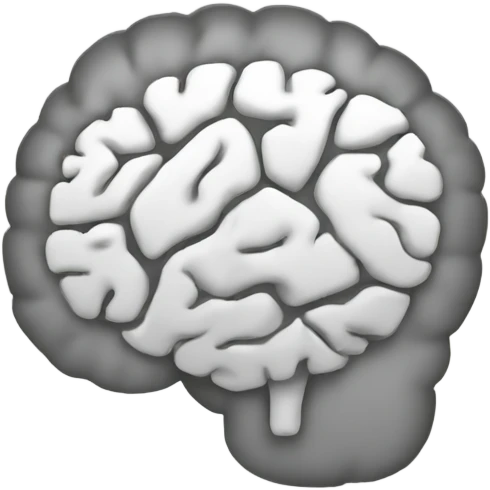brain emoji white emoji