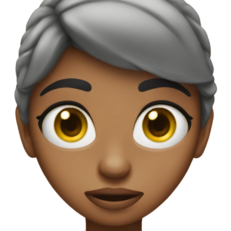 Girl roller her eyes annoyed emoji