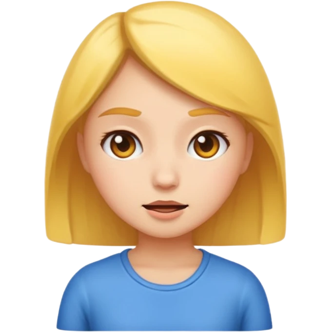 Short tempered girl emoji