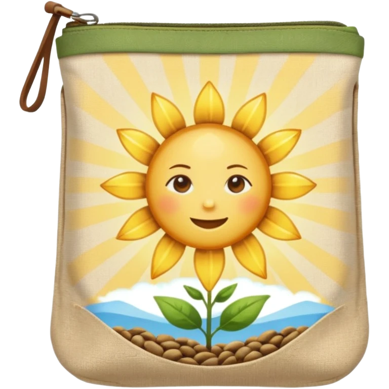 Sunbeam + seed pouch,Sky Gardener. emoji