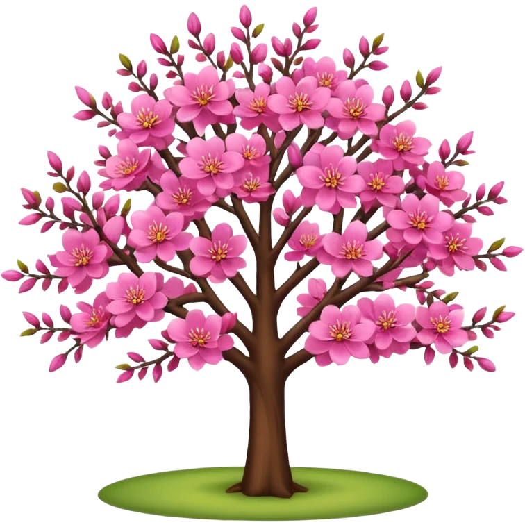 pink tree emoji