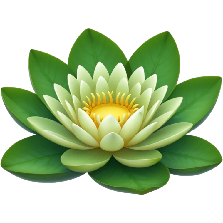 water lily circle leaf emoji