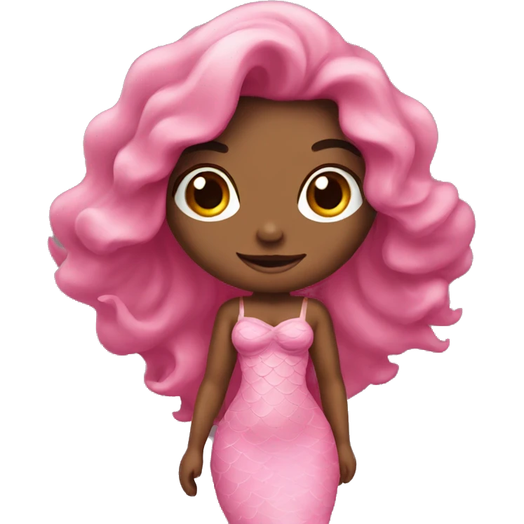 mermaid in a pink dress emoji