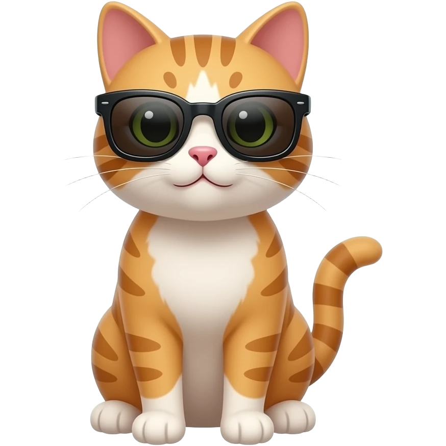 Cat wearing sunglasses emoji