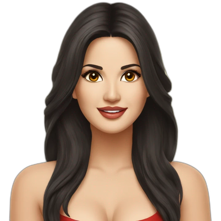 Sunny leone long hair emoji