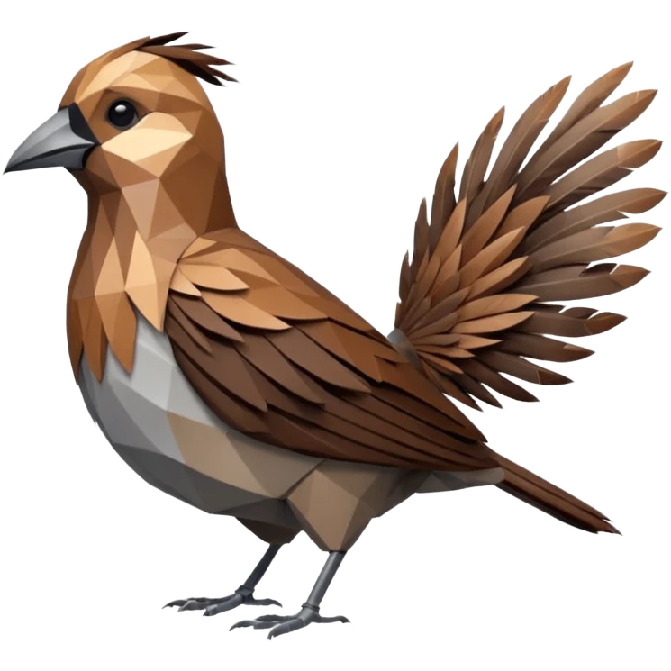 dead bird low poly emoji