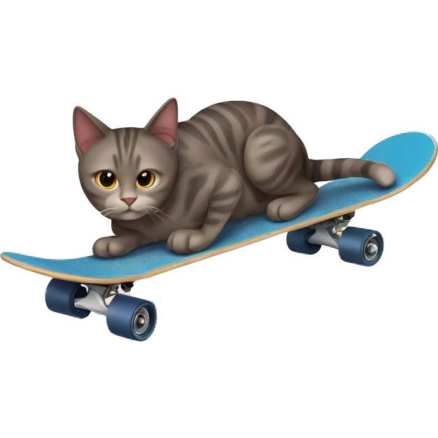 Cat with skateboard  emoji
