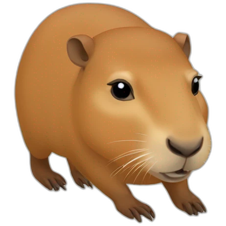 Capybara alchool emoji