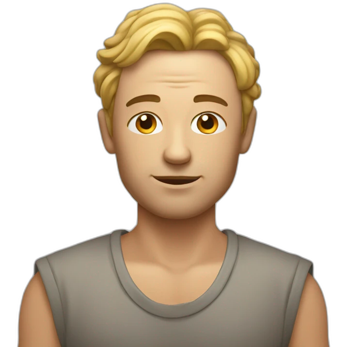 a fair skin man meditating funny emoji