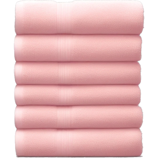 Light pink stacked towels emoji