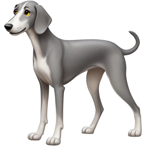 Full body Grey hound dog emoji