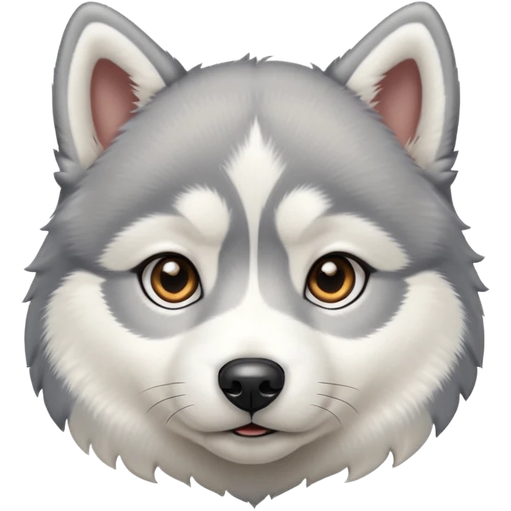 a husky puppy emoji