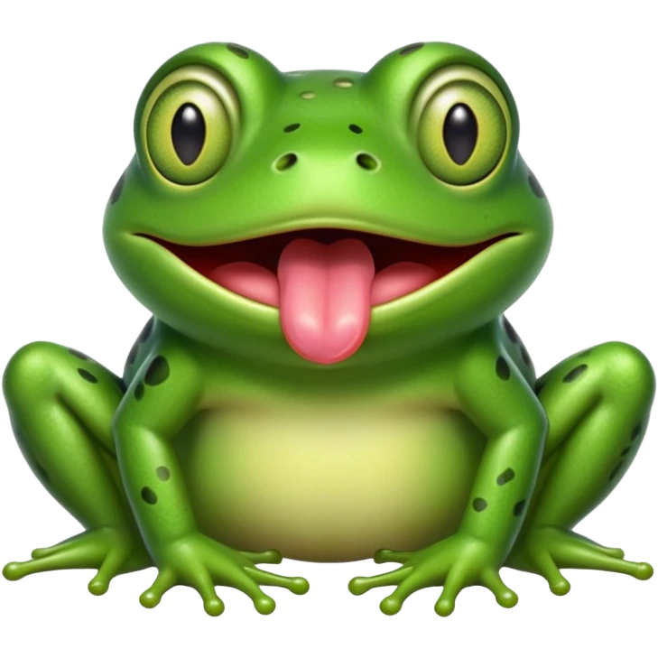 frog with tongue emoji