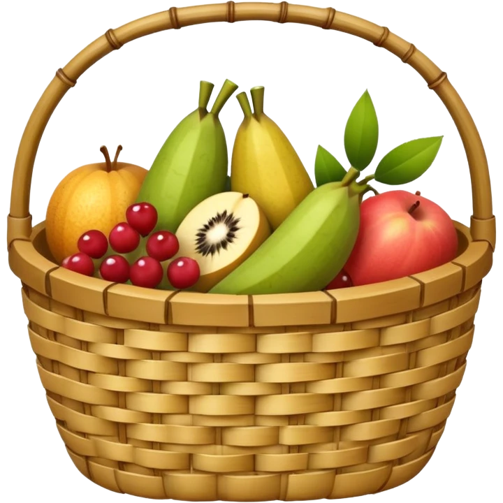  bamboo-basket fruit emoji