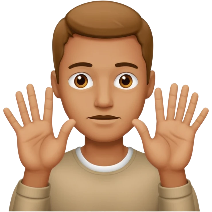 decision gesture Man “NO” emoji