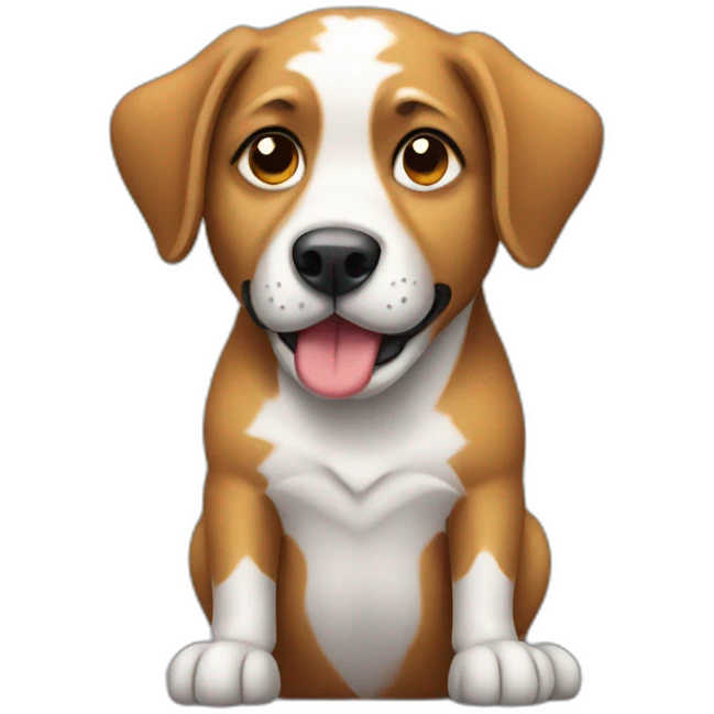 Dog on work emoji