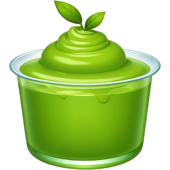 Green pudding emoji emoji
