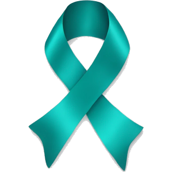 Teal ribbon emoji