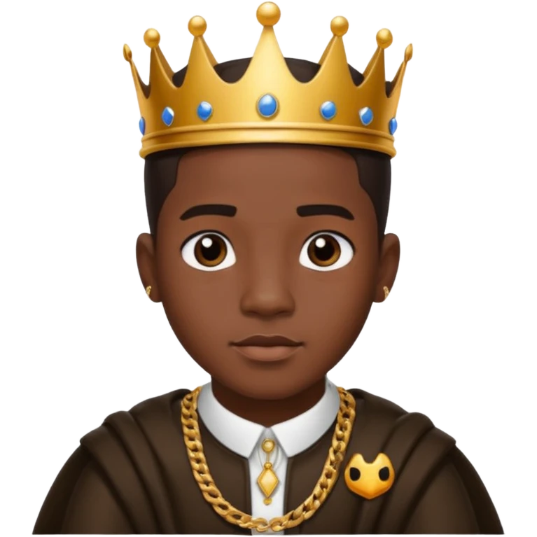 King Combs with dark brown hair emoji