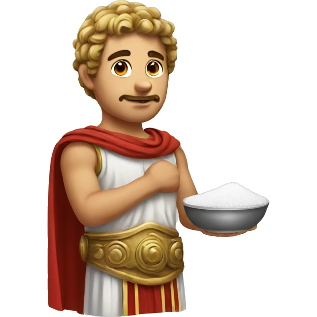 roman with salt emoji