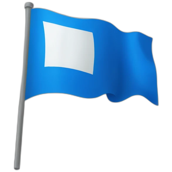 All blue flag emoji