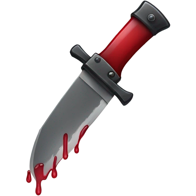 Switchblade with red drop  emoji