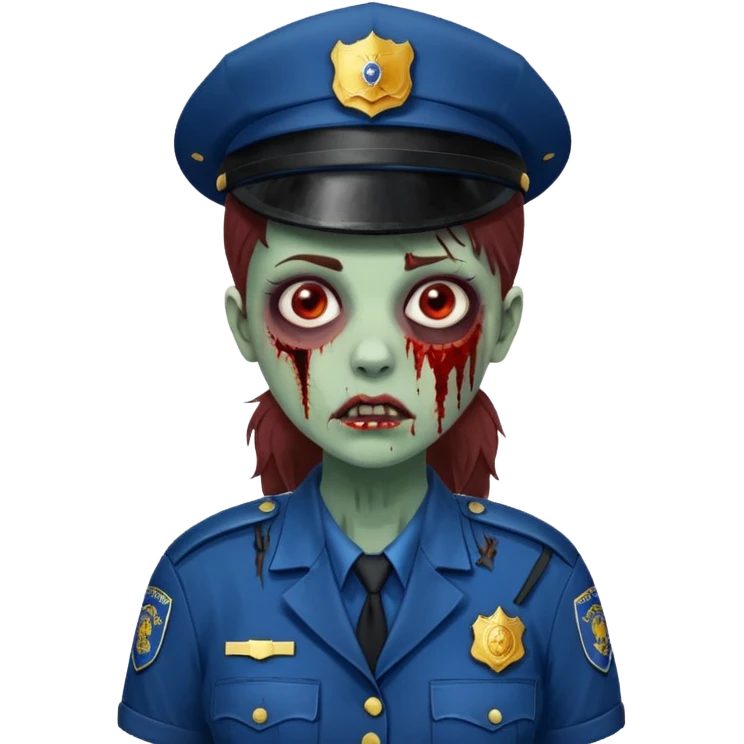 kadınpolice zombi  emoji