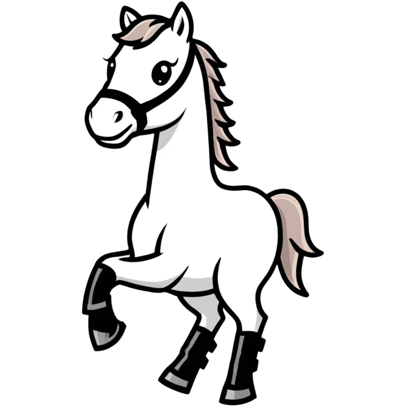 Horse with boots emoji