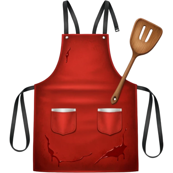 Apron with blood emoji