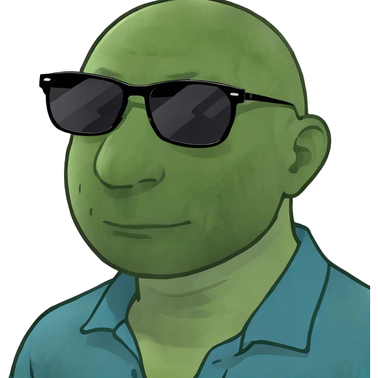 bald guy in blue shirt emoji