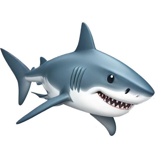 A shark with an ipad emoji