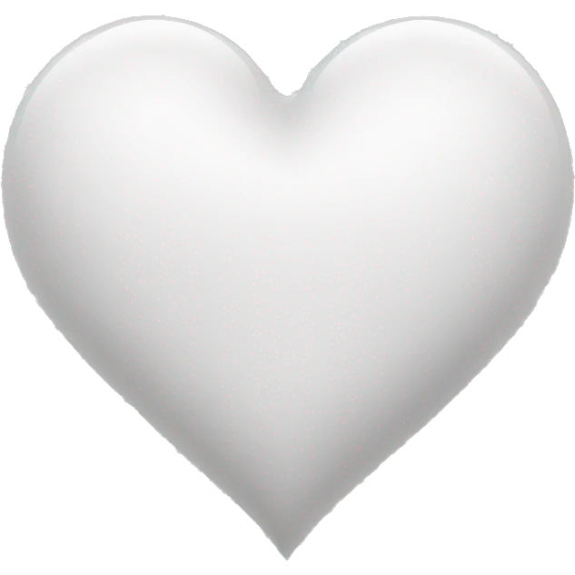 White heart  emoji