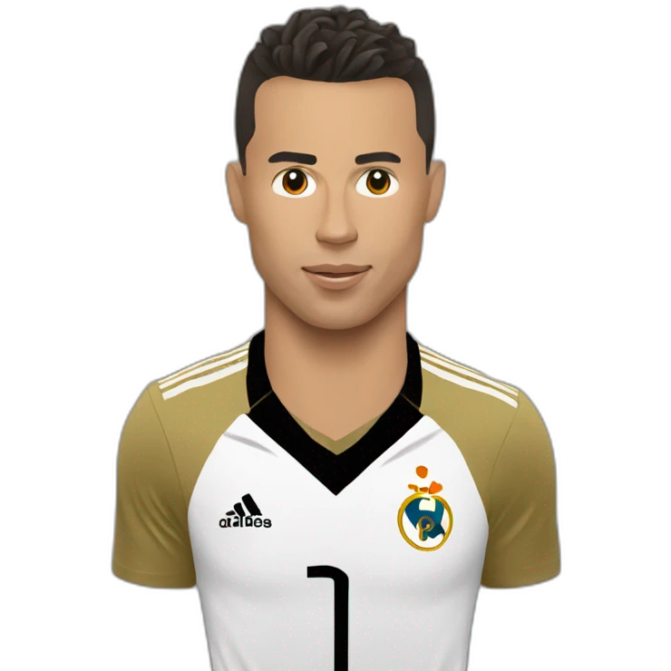 Ronaldo sur un ourse emoji