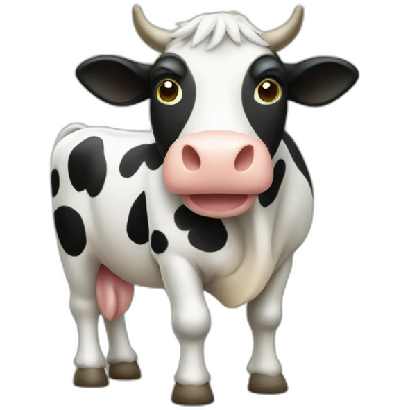 vache avec des tâches vertes sur tout le corps emoji