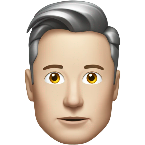 elon musk have silver play button emoji