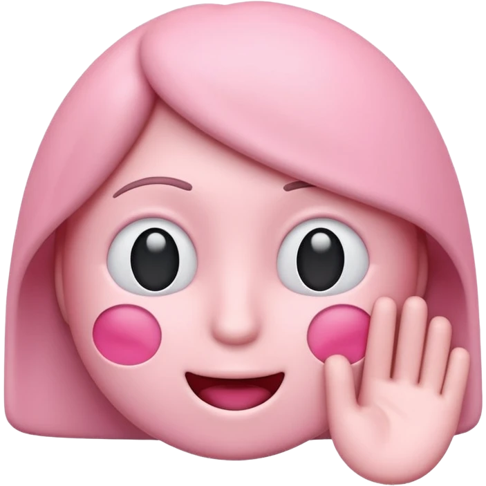 me haces un emoji de alerta en rosa tipo 3d ? te paso el código de color FDD2EF emoji