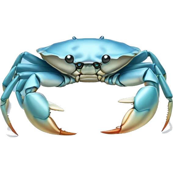 pastel blue crab emoji
