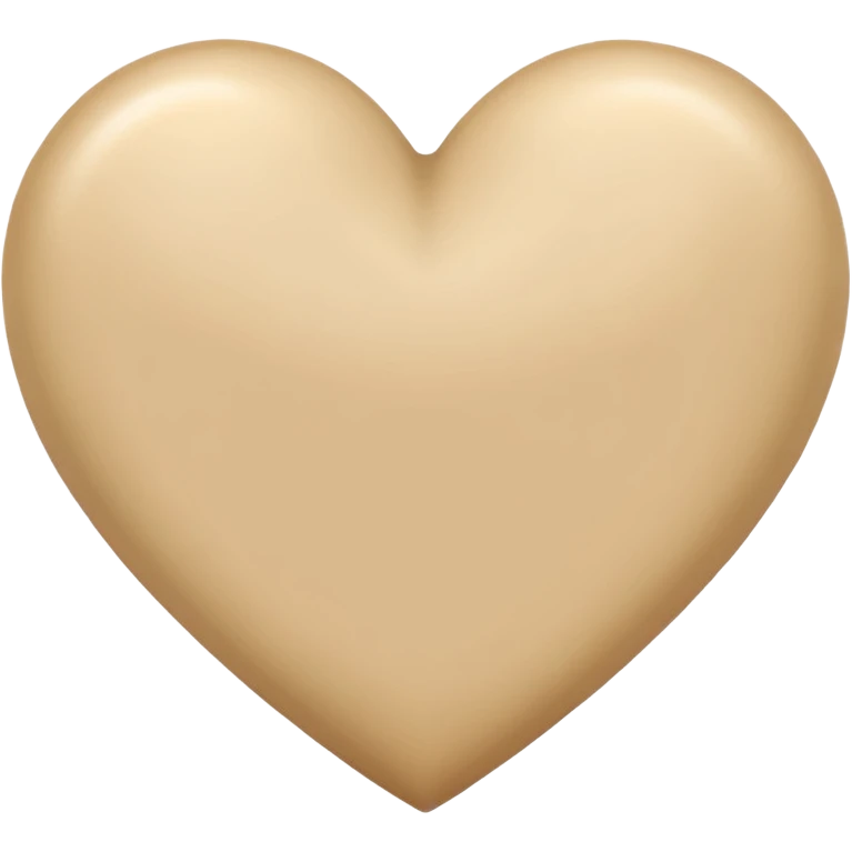 Beige heart  emoji
